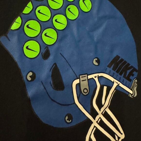 Nike boys Black and Navy T-shirt youth large football - Picture 3 of 5